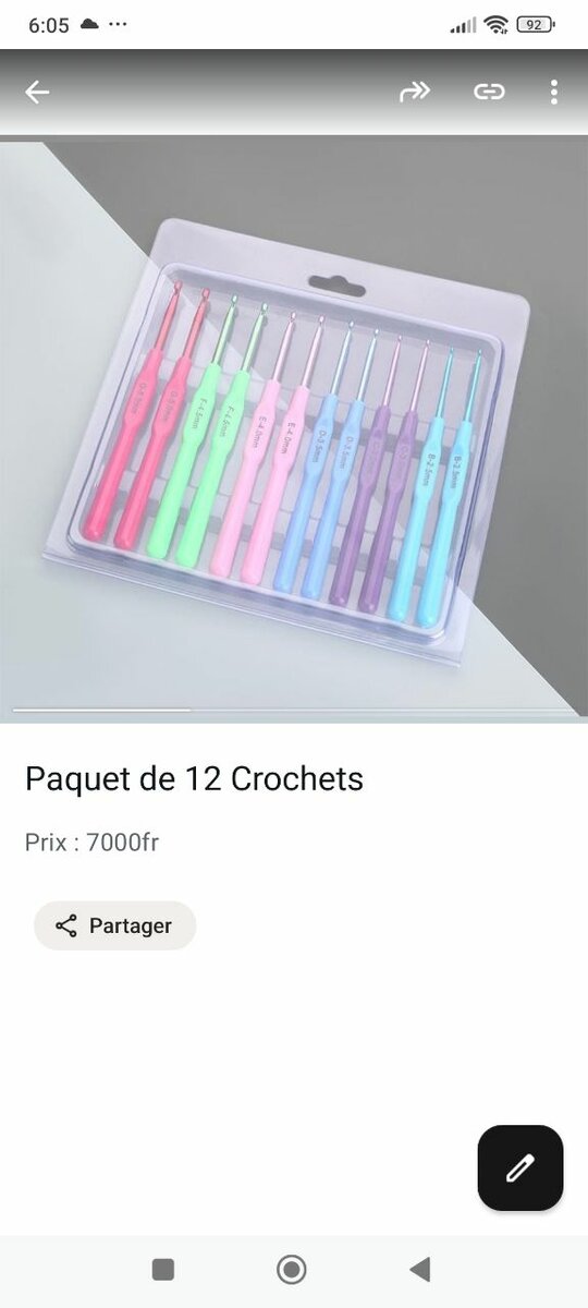 Ensemble Crochet Multicolore