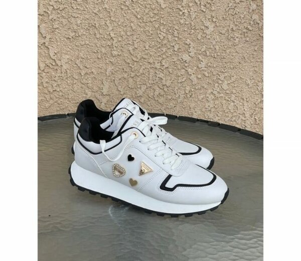 White Heart Sneakers