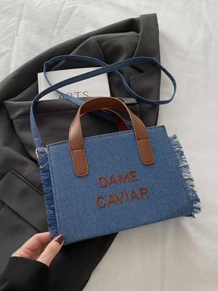 Sac bandoulière en jean tendance