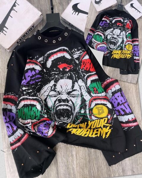 Sweat-shirt graphique artistique