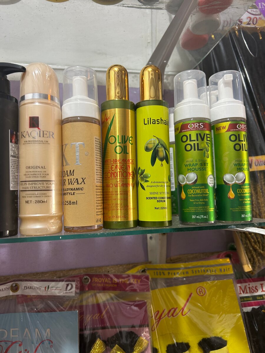 Mousse , huile de mèches