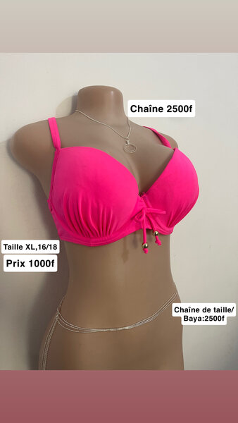 Bright Pink Push-Up Bra