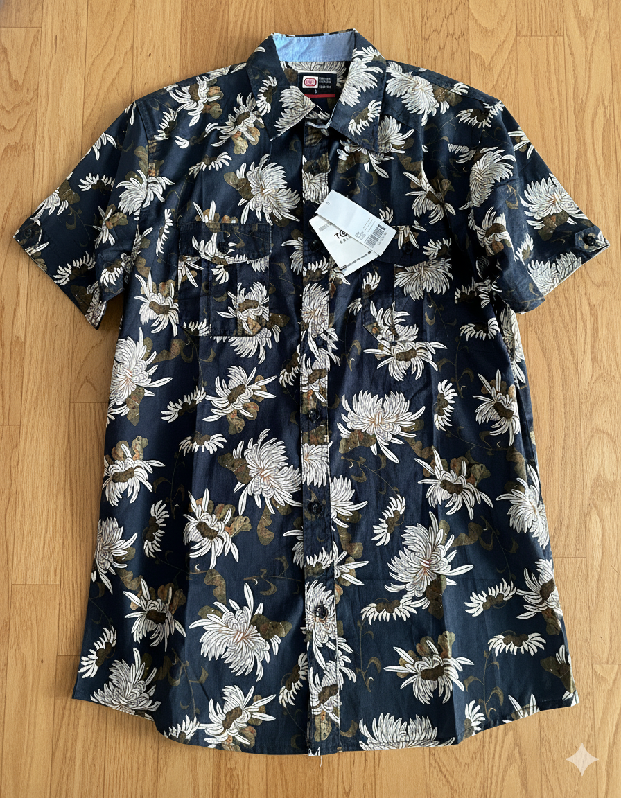 Chemise à motifs floraux