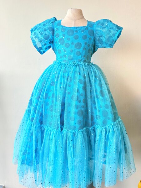 Girls' Sparkling Blue Dress