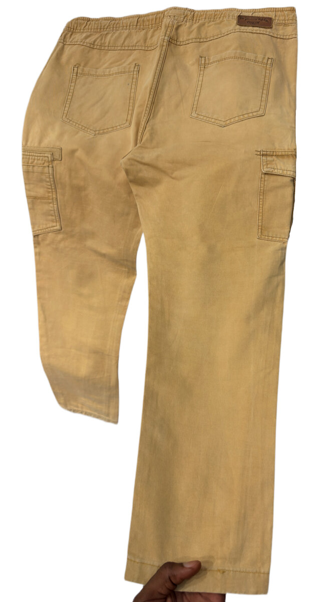 Pantalon cargo beige homme