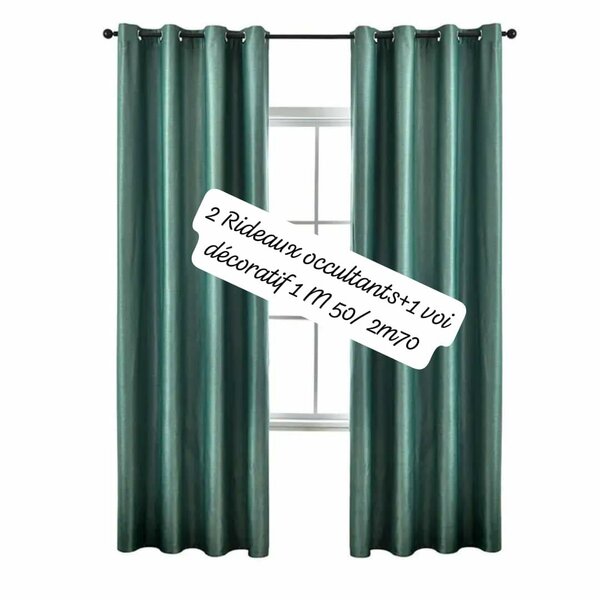 Rideaux occultants verts