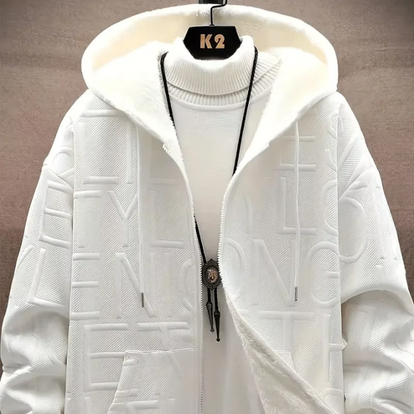 Sweat à capuche blanc élégant