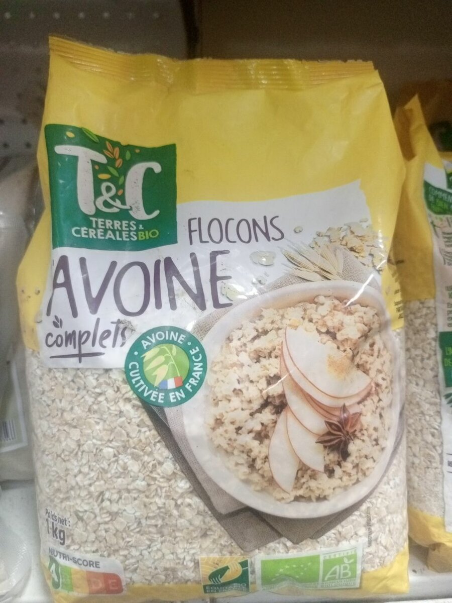 Flocons d'Avoine Complets Bio