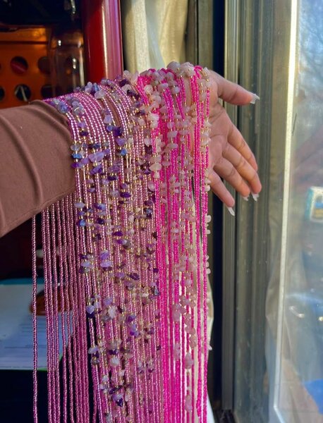 Ceinture perles élégante