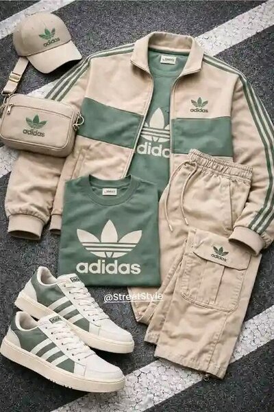 Ensemble Streetwear Casual Adidas