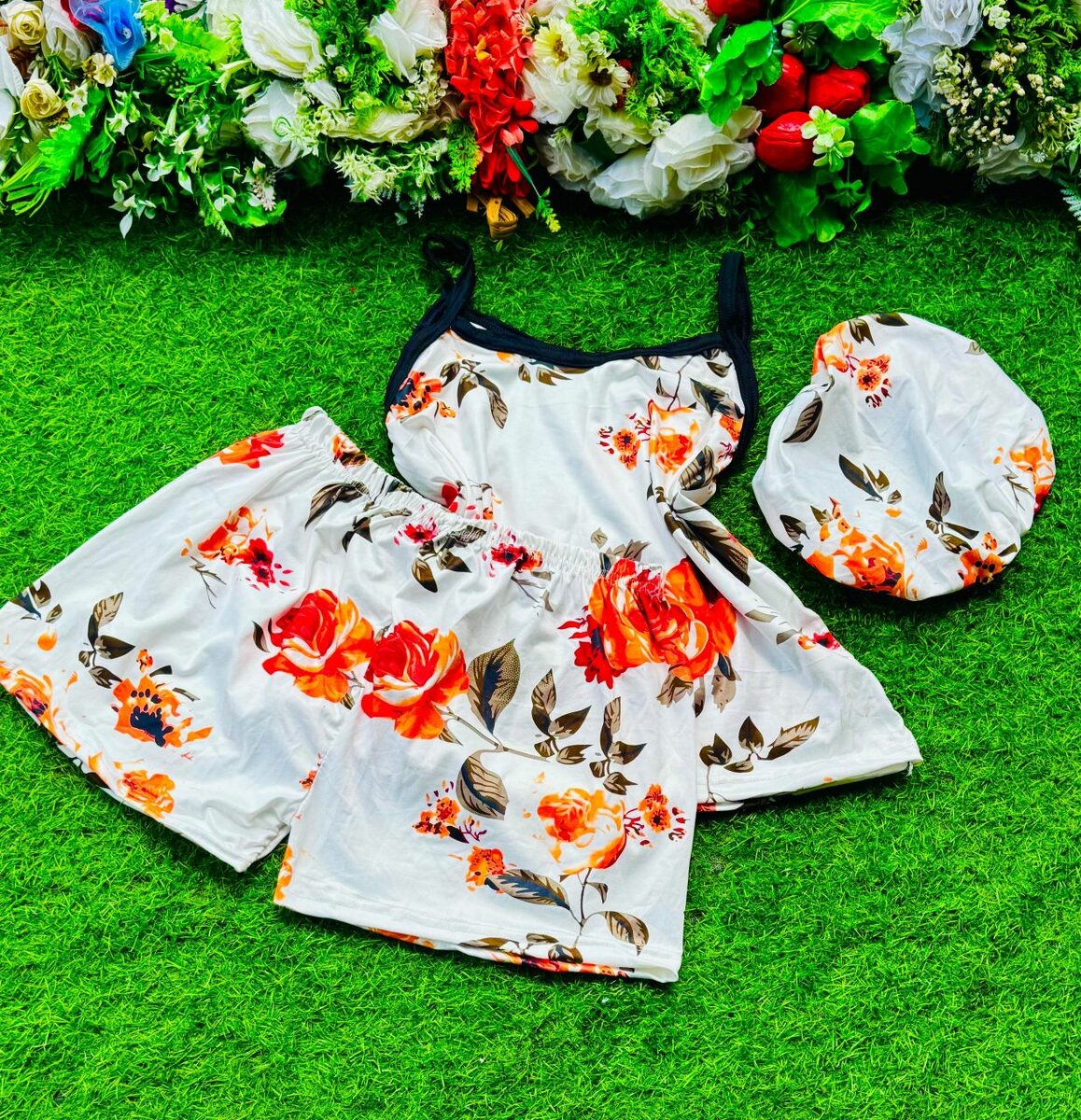 Pyjama fleuri coton doux