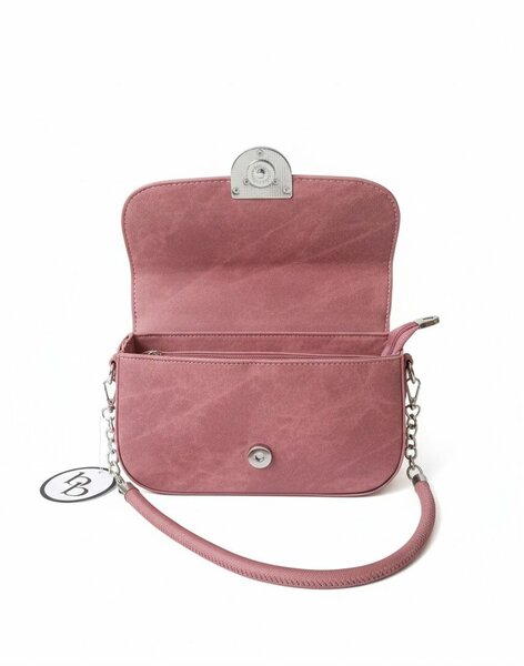 Sac à main en cuir rose