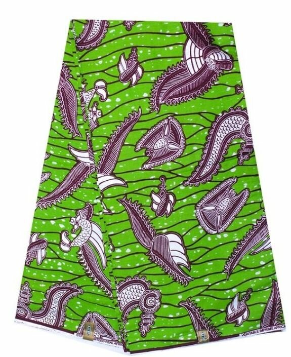 Tissu Wax Africain Vert