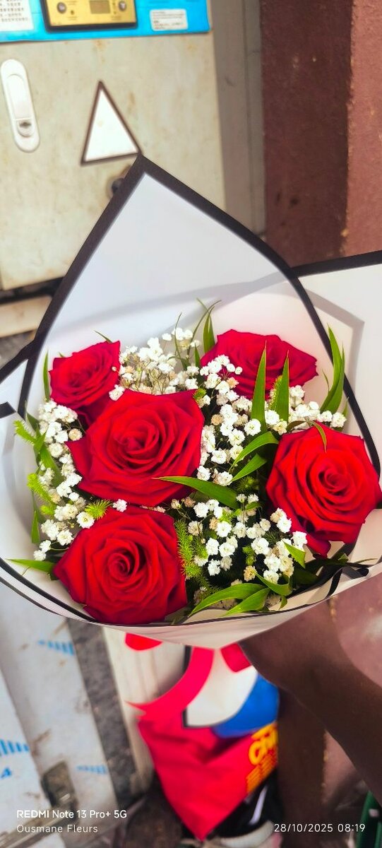 Bouquet de roses rouges élégantes