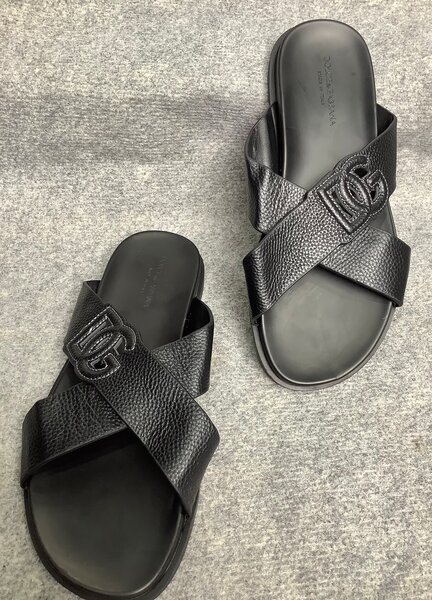 Sandales Slides en Cuir pour Hommes