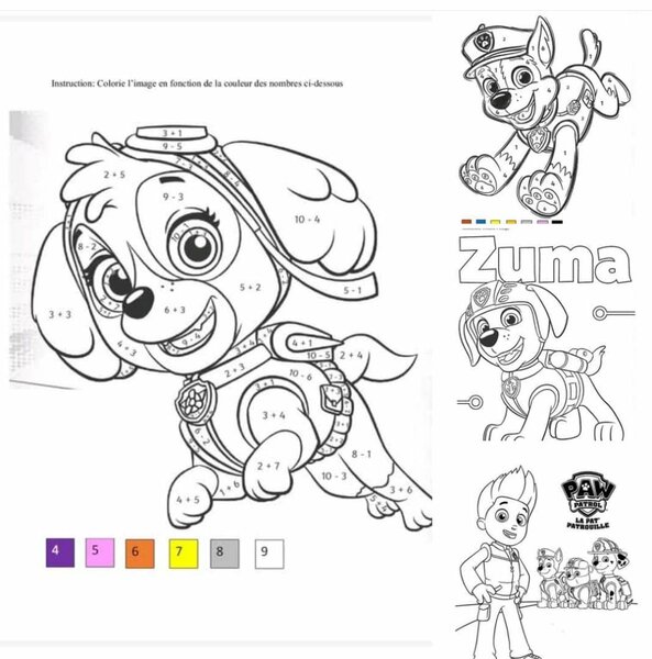 Kit coloriage enfant rose