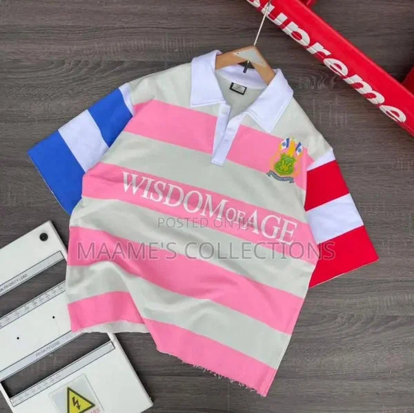 Chemise Rugby Rayée Multicolore