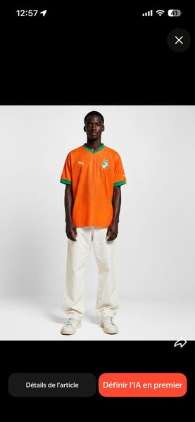 Maillot de côte divoire