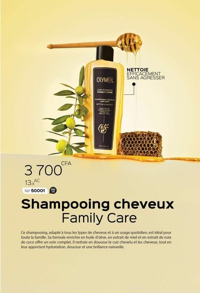 Shampooing cheveux Family Care Olymel