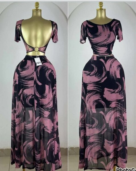 Robe longue dos nu élégante