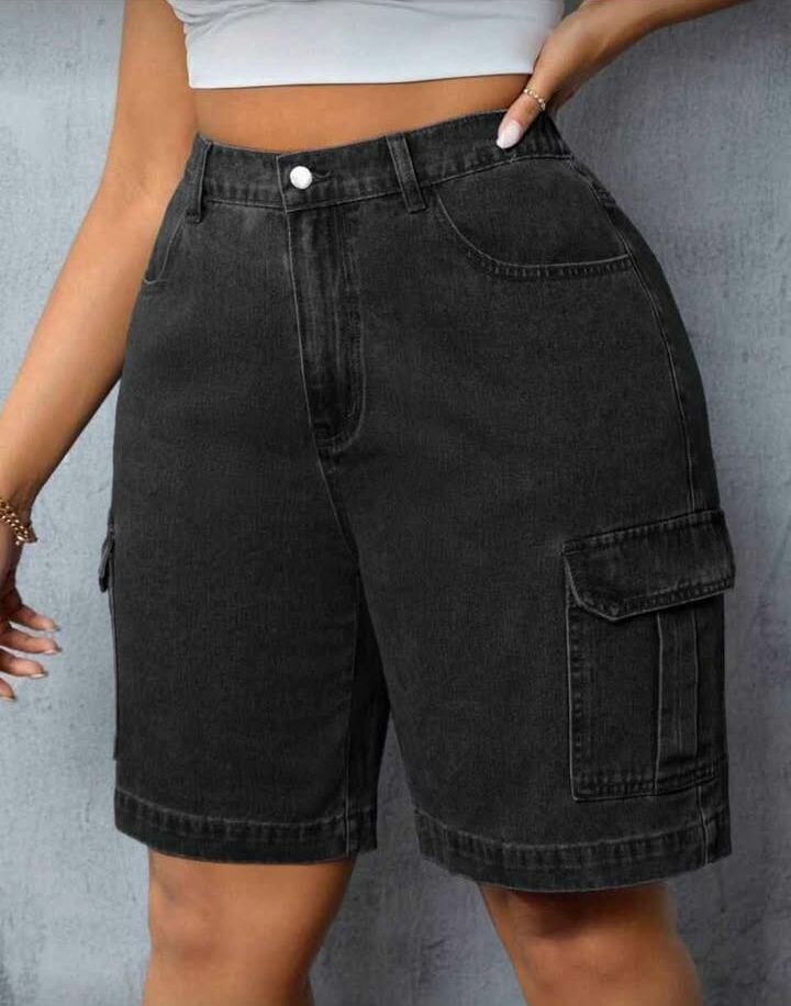 Shorts cargo en denim