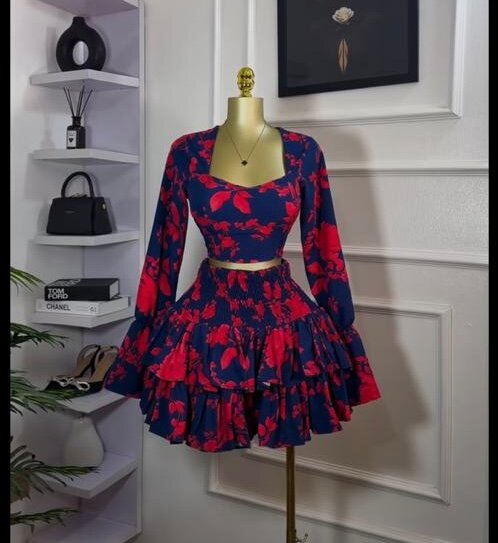 Ensemble jupe imprimé floral