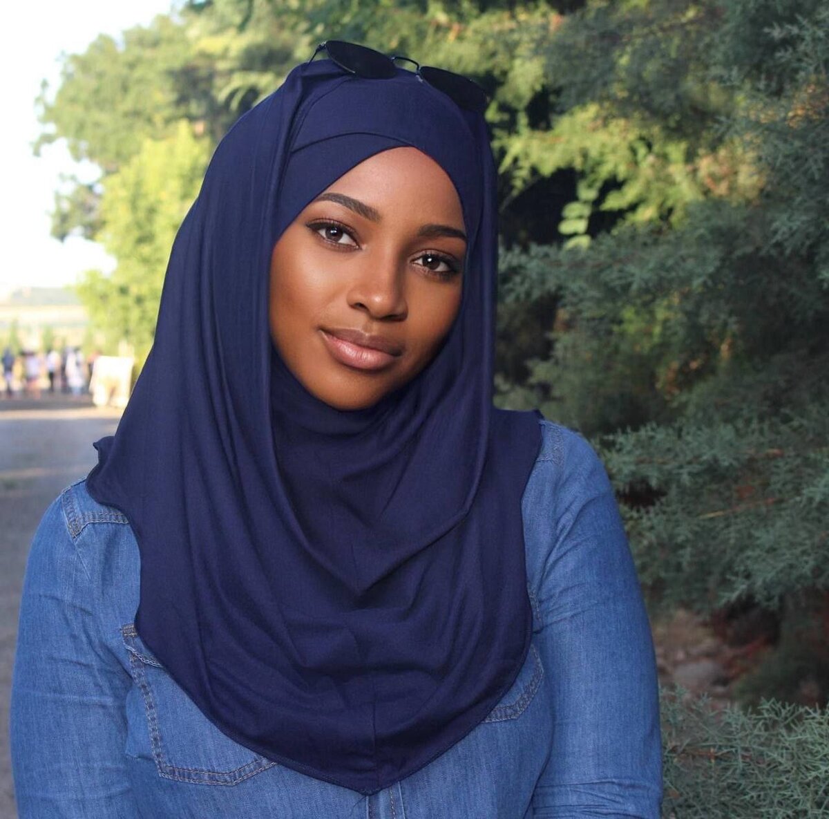 Hijab élégant en coton