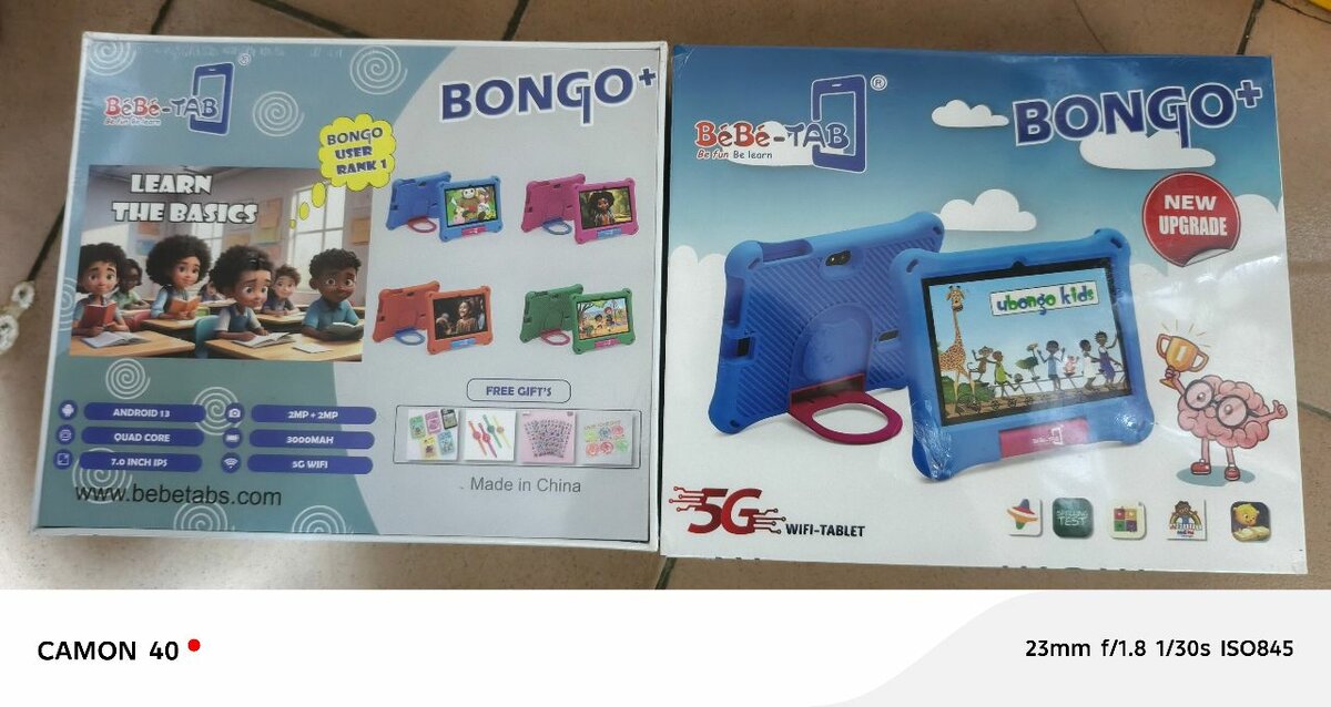 Tablettes bebetab bongo