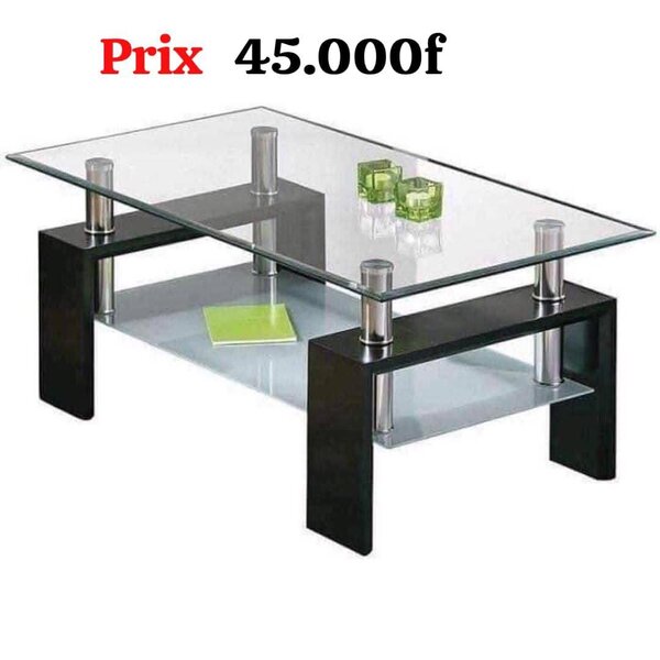 Table basse en verre moderne