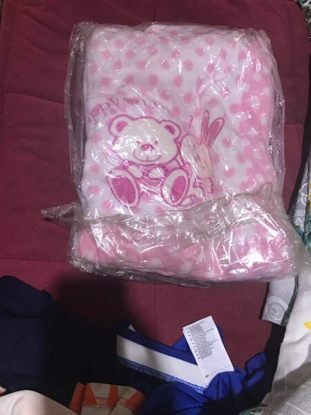 Couverture bébé douce rose