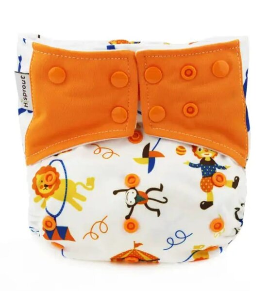 Couches lavables avec inserts charbon