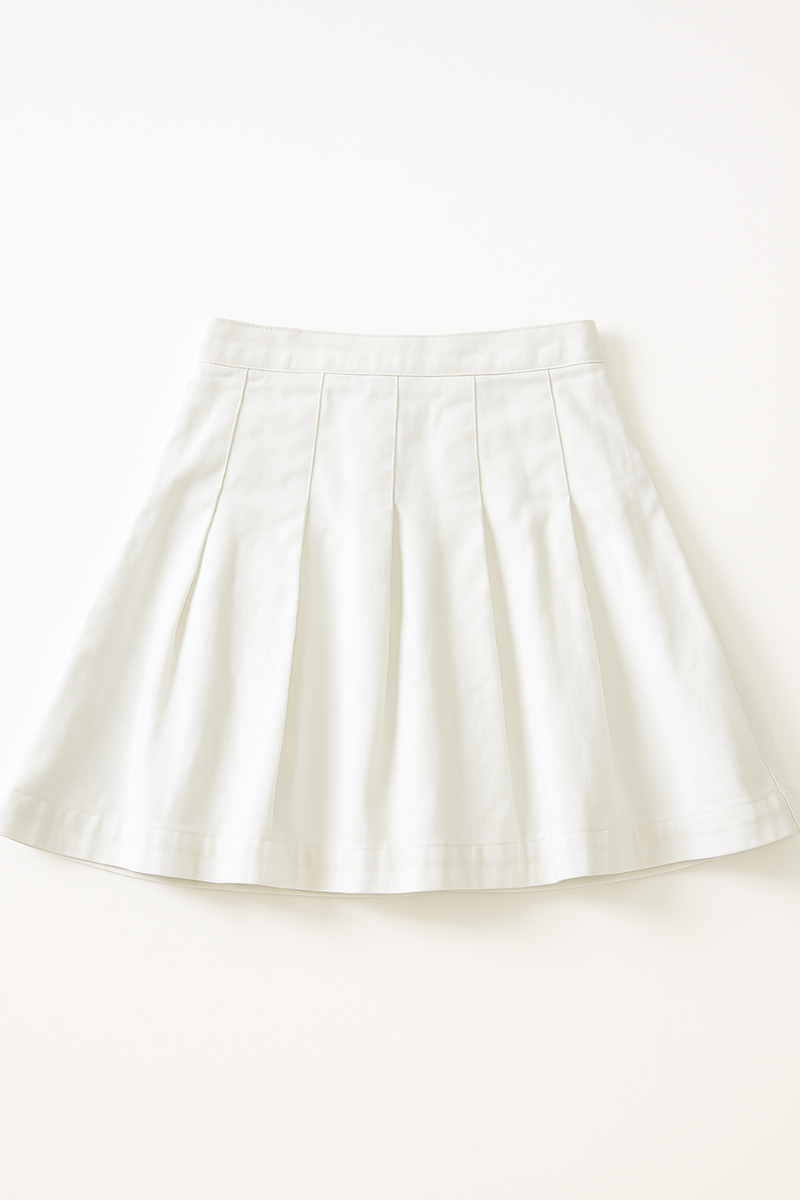 Jupe Évasée Blanche Élégante