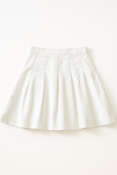 Jupe Évasée Blanche Élégante