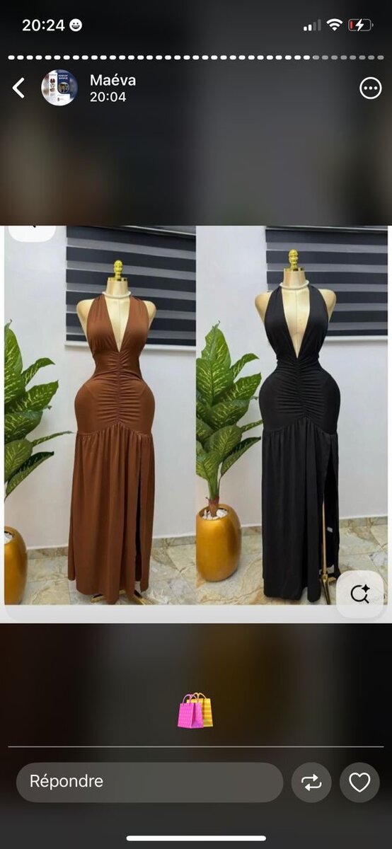 Robe de soirée chic décolletée