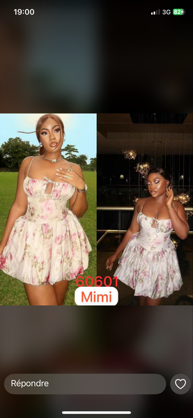 Robe patineuse fleurie