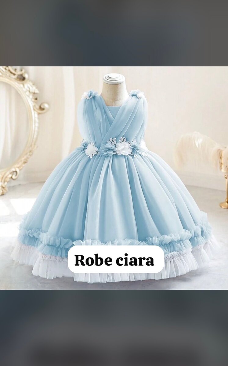Robe de soirée enfant tulle