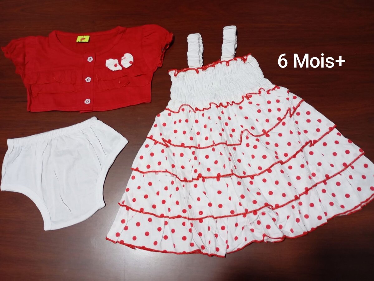 Ensemble Bébé Fille Robe Été