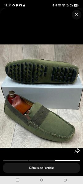 Mocassins en daim pour hommes