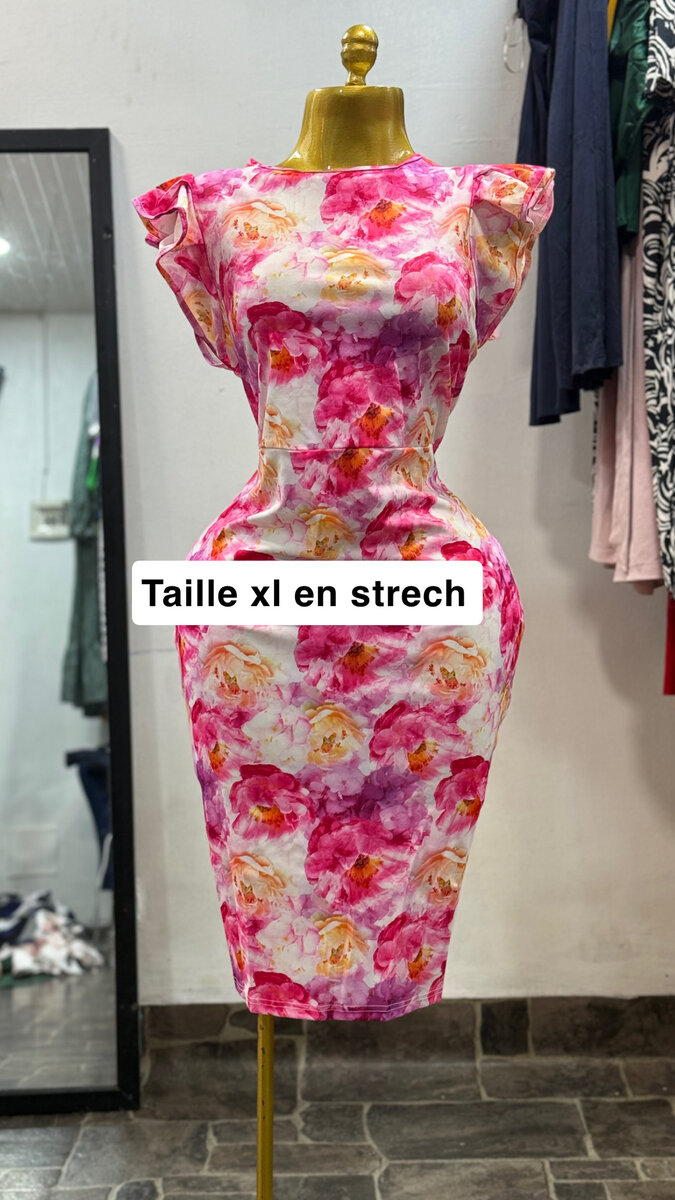 Robe élégante stretch XL