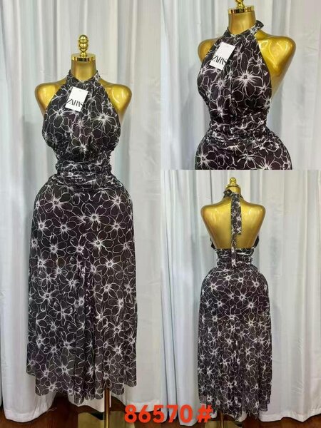 Robe maxi florale élégante