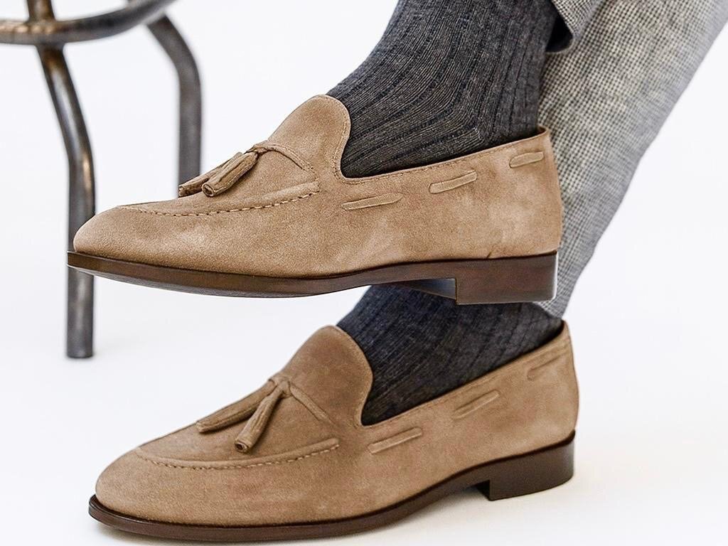 Mocassins élégants en daim