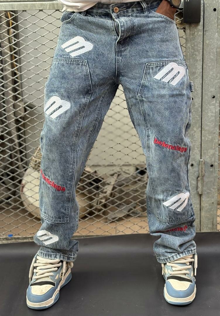 Jean streetwear délavé