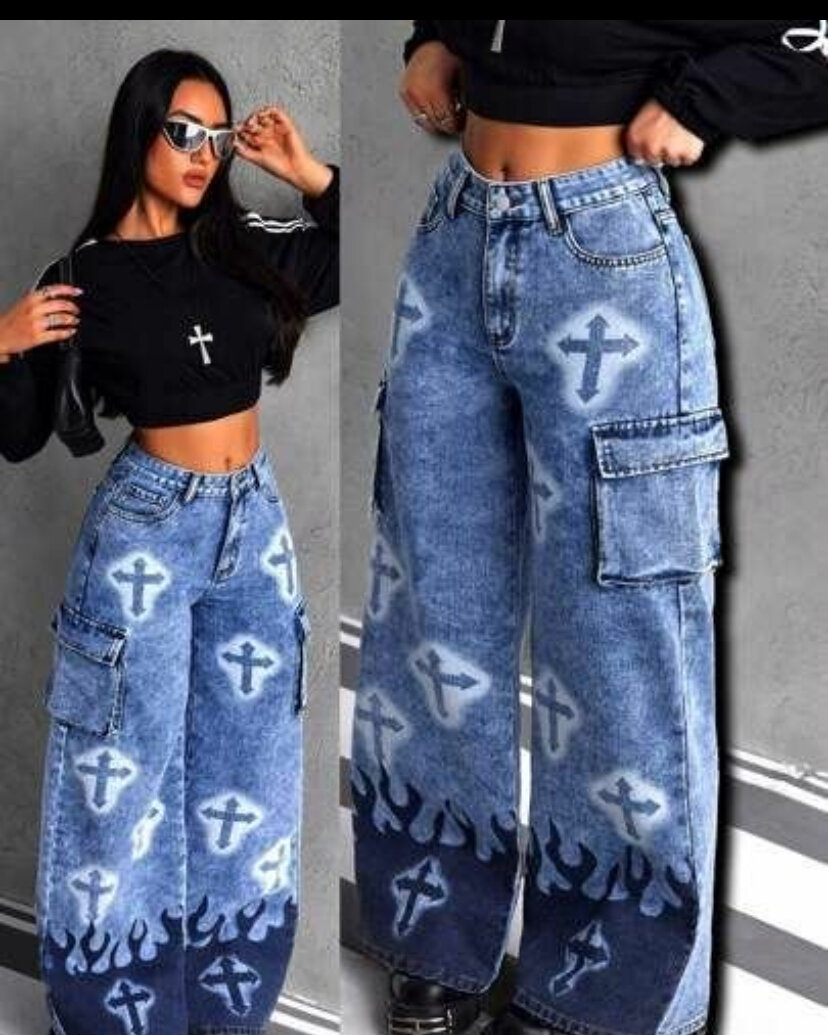 Pantalon Cargo Femme Évasé