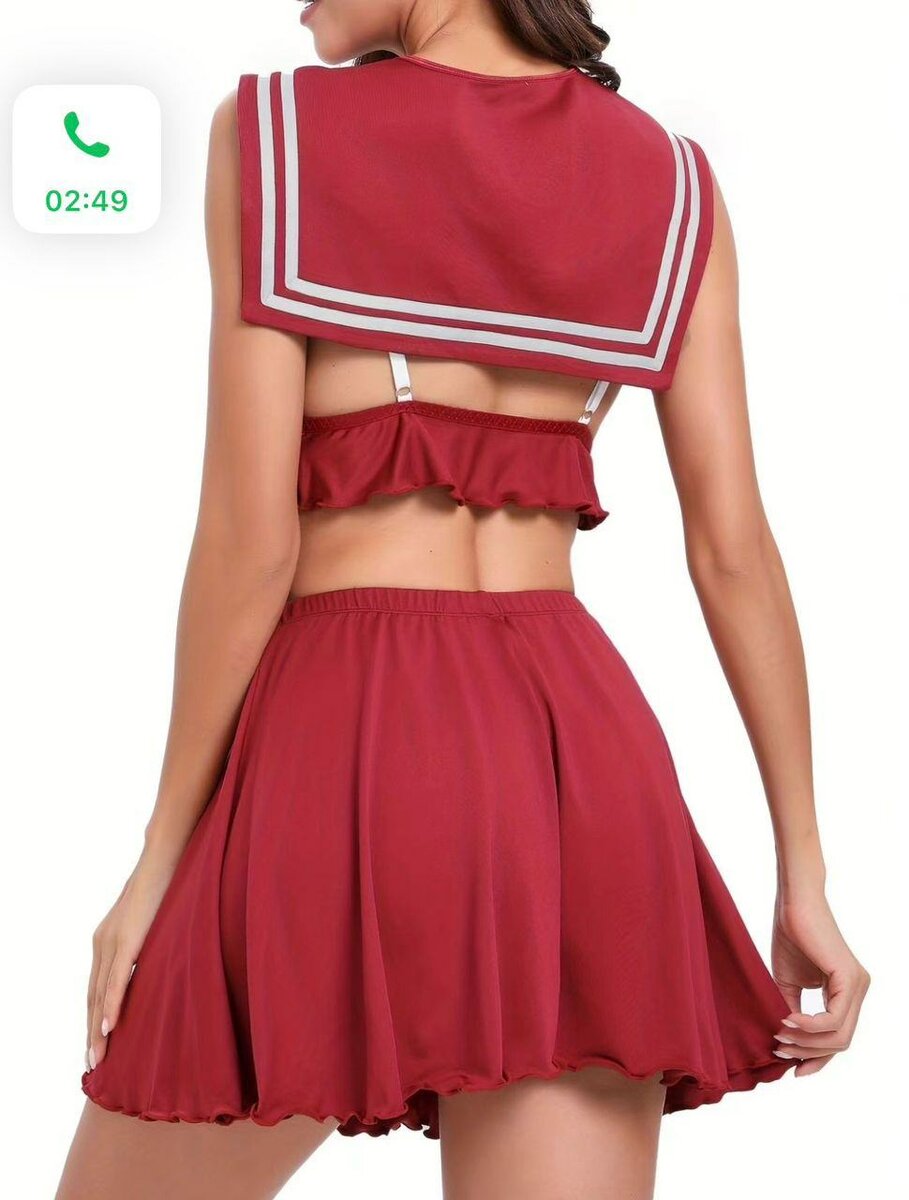 Déguisement Marin Rouge pour Femme