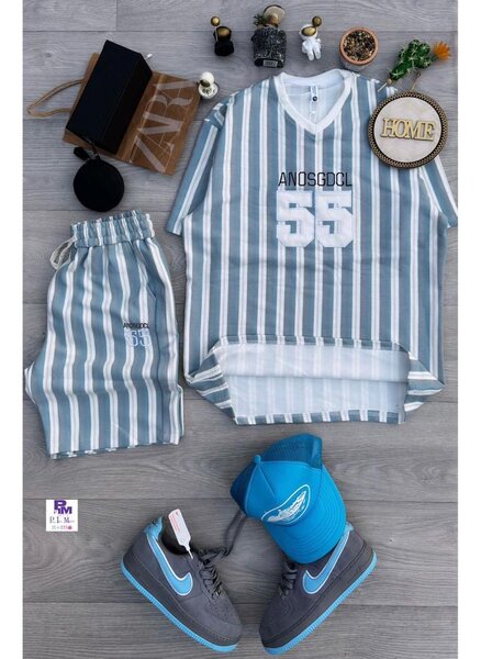 Ensemble décontracté rayé