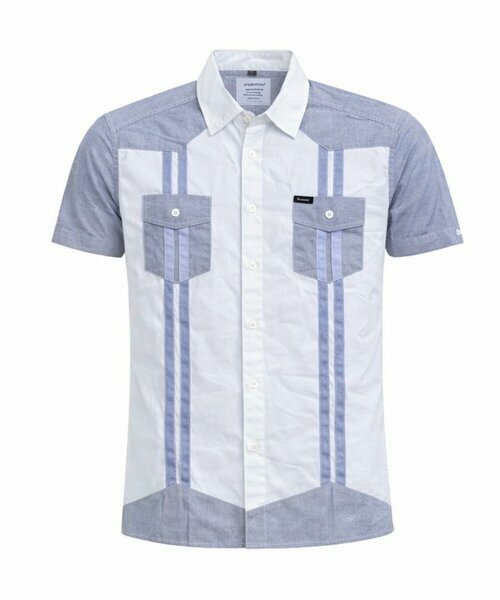 Chemise gris bandes