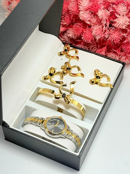 Ensemble Montre et Bijoux Élégants