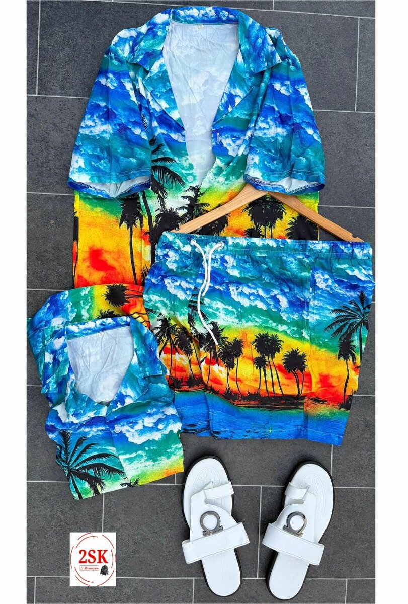 Tenue de Plage Tropicale Homme