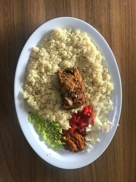 Garba avec attiéké de Dabou