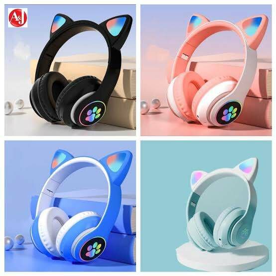 Casque Bluetooth oreilles chat